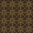 thumbnail image 1 of Ahgly Company Indoor Square Patterned Red Dirt Brown Area Rugs, 5' Square, 1 of 1