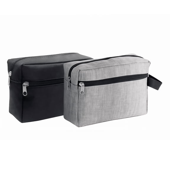 2PCS Men Toiletry Bags in Durable Waterproof Material for Travel