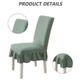thumbnail image 4 of 2Pcs Chair Covers for Dining Room Chair Covers With Skirt Dining Chair Covers Stretch Kitchen Chair Covers, 4 of 5
