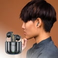 thumbnail image 1 of Auriculares Bluetooth, Auriculares inalámbricos, Auriculares Bluetooth Mini transparentes True Wireless Competition 5.2 Reducción de ruido Space Capsule Cool Game Headset Negro, 1 of 6