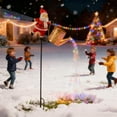 thumbnail image 4 of Christmas Solar Kettle Lights Garden Lawn Decorative Light, Christmas Santa Solar Kettle Lights Garden Lawn Decorative Light, Hanging Metal Santa Claus Watering Can with LED, (Colorful*2), 4 of 8