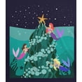 thumbnail image 4 of Old Glory Mens Mermaid Christmas Tree Short Sleeve T Shirt, 4 of 6