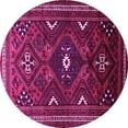 thumbnail image 1 of Ahgly Company Indoor Round Persian Pink Traditional Area Rugs, 5' Round, 1 of 4