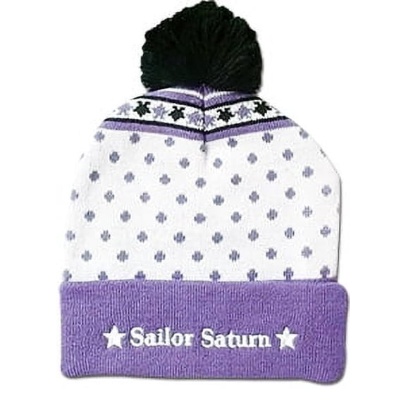 Beanie Cap - Sailor Moon - New Sailor Saturn Pom Anime Hat ge32360