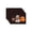 A001- Black, variant on Halloween Placemats Colorful Halloween Decor for Home Kitchen Dining Table Party Decoration 1 Count