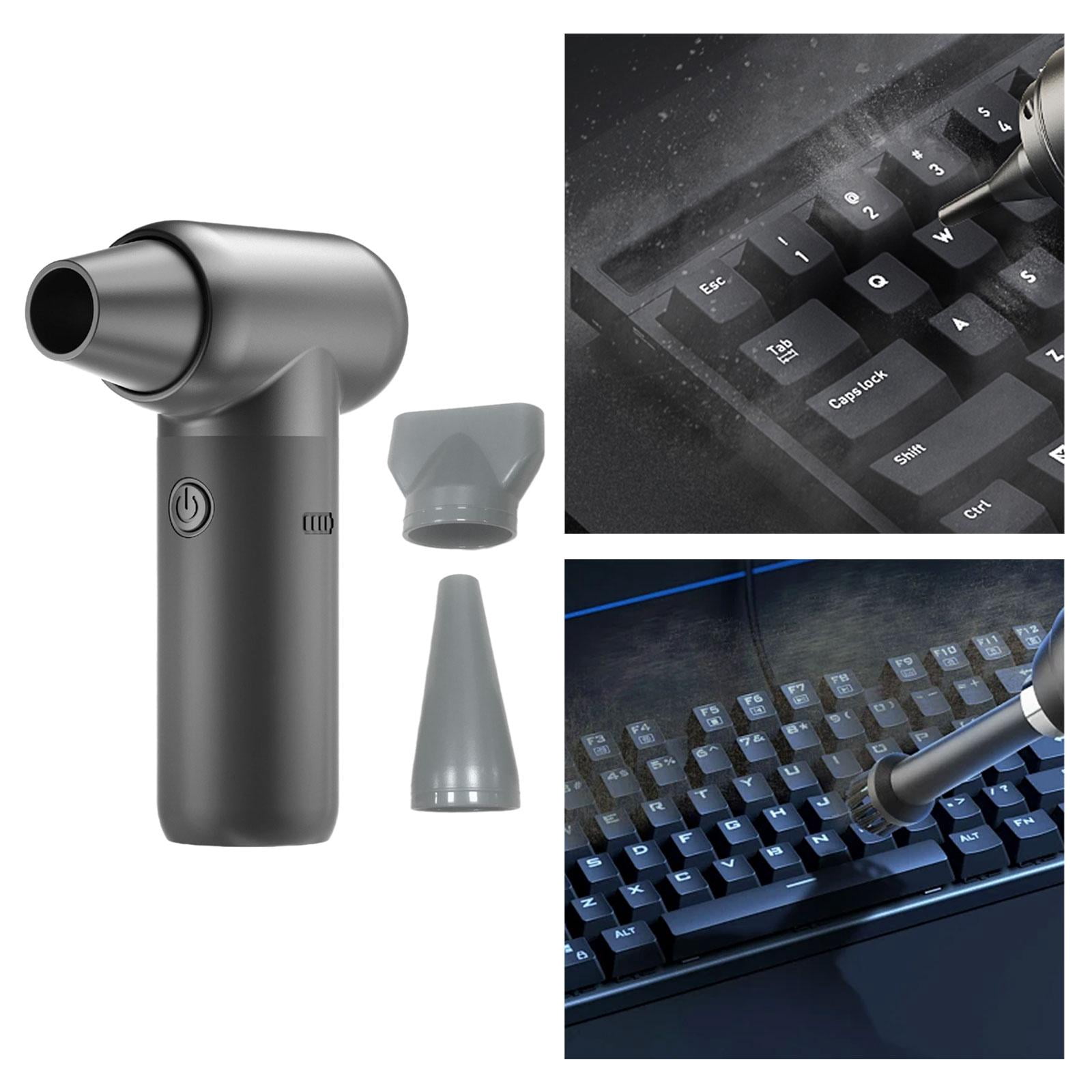 Tongina Cordless Hair Dryer Blow Dryer Household Fast Drying 3 Mouthes Portable Engine Fan Powerful Blow Dryer for Keyboards black