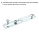 thumbnail image 4 of Iluminación Unique Bargains Artefactos Transversal Barra Kit Montaje Soporte Techo Luz Placa para Candelabro Tono Plateado 8 Juegos, 4 of 4