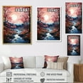 thumbnail image 4 of Designart "Cherry Blossom River Tranquil Japanese Beauty II" Floral Canvas Wall Art, 4 of 5
