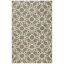 SAFAVIEH Cedar Brook Daffodil Geometric Area Rug, Grey/Ivory, 5' x 8'