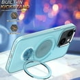 thumbnail image 4 of Phone Case for Apple iPhone 15 Compatible with MagSafe, Military Grade Drop Tested with 360 Ring Metal Kickstand Clear Cover Case for iPhone 15 XZ Black, 4 of 11