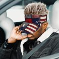 thumbnail image 7 of Jiibva Patriotic Wig Hat Retro Flag Wig Cap Spiked Hair Sun Hat for Funny Patriotic Costume Parties Outdoor Event Hair Accessory, 7 of 7