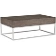 thumbnail image 3 of ACME Table Basse Cecil II 47" en Chêne Gris et Chrome, 3 of 3