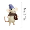 thumbnail image 3 of Home Improvement,Needle Felting Kit Beginner Mice Needle Felting Kit For Beginners Adult Animal Kit Unfinished Wool Craft Kit For Beginner DIY Craft, Hangs, 3 of 4