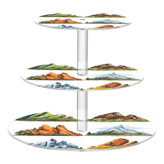 Cupcake Dessert Display Holder Tower Decorations For Party Wedding Birthday Anniversary Mountain