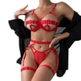 thumbnail image 1 of Gibobby Ropa interior mujer sexy Camisón de encaje para mujer, lencería sexy de encaje para novia(Rojo, M), 1 of 5