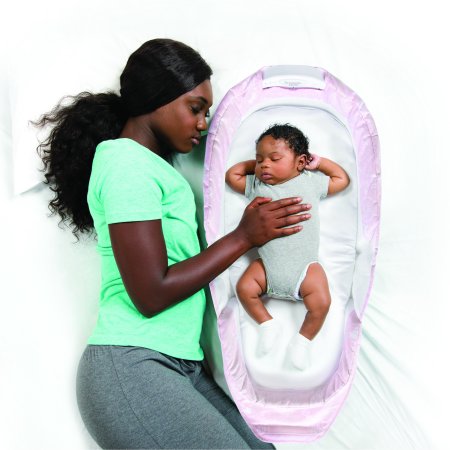 Baby Delight Snuggle Nest Harmony - Portable Infant Sleeper -Pink Baby Love