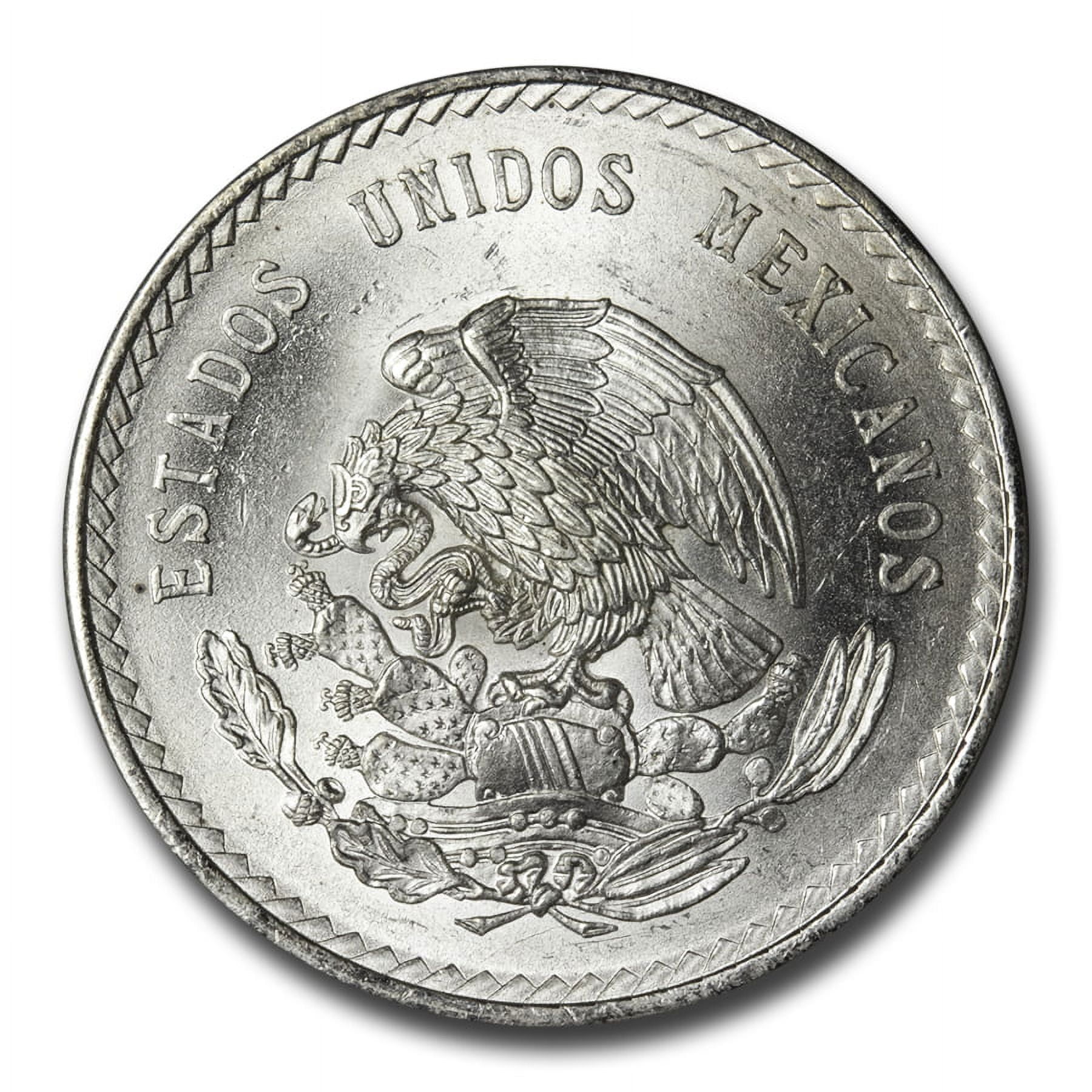 1947-1948 Mexico Silver 5 Pesos Cuauhtemoc BU - Walmart.com