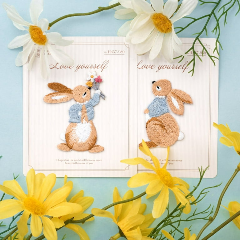 1pc Flower & Rabbit Pattern Assorted Sticker, Cartoon Cute Multi-purpose  Decorative Sticker For DIY Craft, Hand Account Decoration
