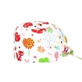 thumbnail image 1 of Gorro quirúrgico de algodón puro, gorro esmerilado con estampado de flores de anacardo, gorro de trabajo para mujer con estampado de girasoles, 1 of 5