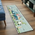 thumbnail image 3 of Easter 2'x6' Runner Rugs for Hallway Kitchen Bedside Non Slip Washable, Black Plaid Truck Eggs Bunny Spring Floral Gnomes Entryway Rug Runners with Rubber Backing, Long Carpet Runner for Laundry Room, 3 of 8