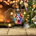 thumbnail image 3 of Watercolor Drip Sphynx Pop Art Colorful Portrait Artwork Acrylic Benelux Ornament Cat Lover Kitten Owner Gifts Idea Home Tree Decor - 01009, 3 of 4
