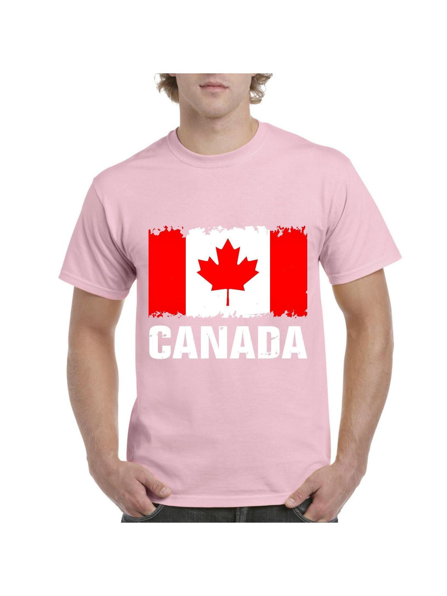 IWPF Mens Canada Flag Canadian Short Sleeve TShirt