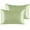 Sage Green, variant on Ntbay 2 Pack Silky Satin Queen Pillowcases for Hair and Skin, Luxury and Soft Pillow Cases with Envelope Closure, 20" x 30", Black