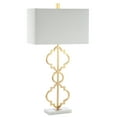 thumbnail image 3 of JONATHAN Y Selina 32" Iron Ogee Trellis Modern LED Table Lamp, Gold, JYL3072A, 3 of 7