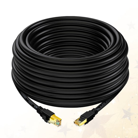 BEADCEST 1Set Network LAN Cable RJ45 Connector Copper Black for Connects Computer Network Components Back to School