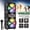 3000W Dual-6.5 Woofer Speaker, variant on Portable Wireless PA Speaker System with Dual 6.5 Inch & Single 8 Inch Speakers, RGB Party Lights, Wheels, Wired Microphone & Remote, Support USB SD FM Radio for DJ Wedding Party Meeting