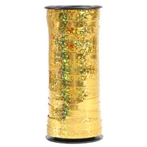 MUSEYA Metallic Gold Balloon Ribbon Roll for Helium Balloons Durable Glitter Curling Ribbon