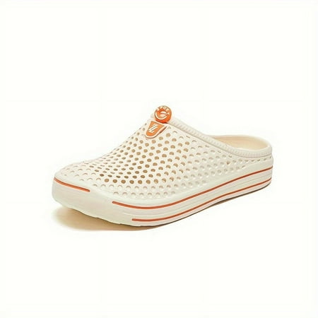 

Outdoor Garden Shoes， Men s Slides Slip-on Closed Toe Sandals Soft Sole Walking Shoes Beach Sandals-47