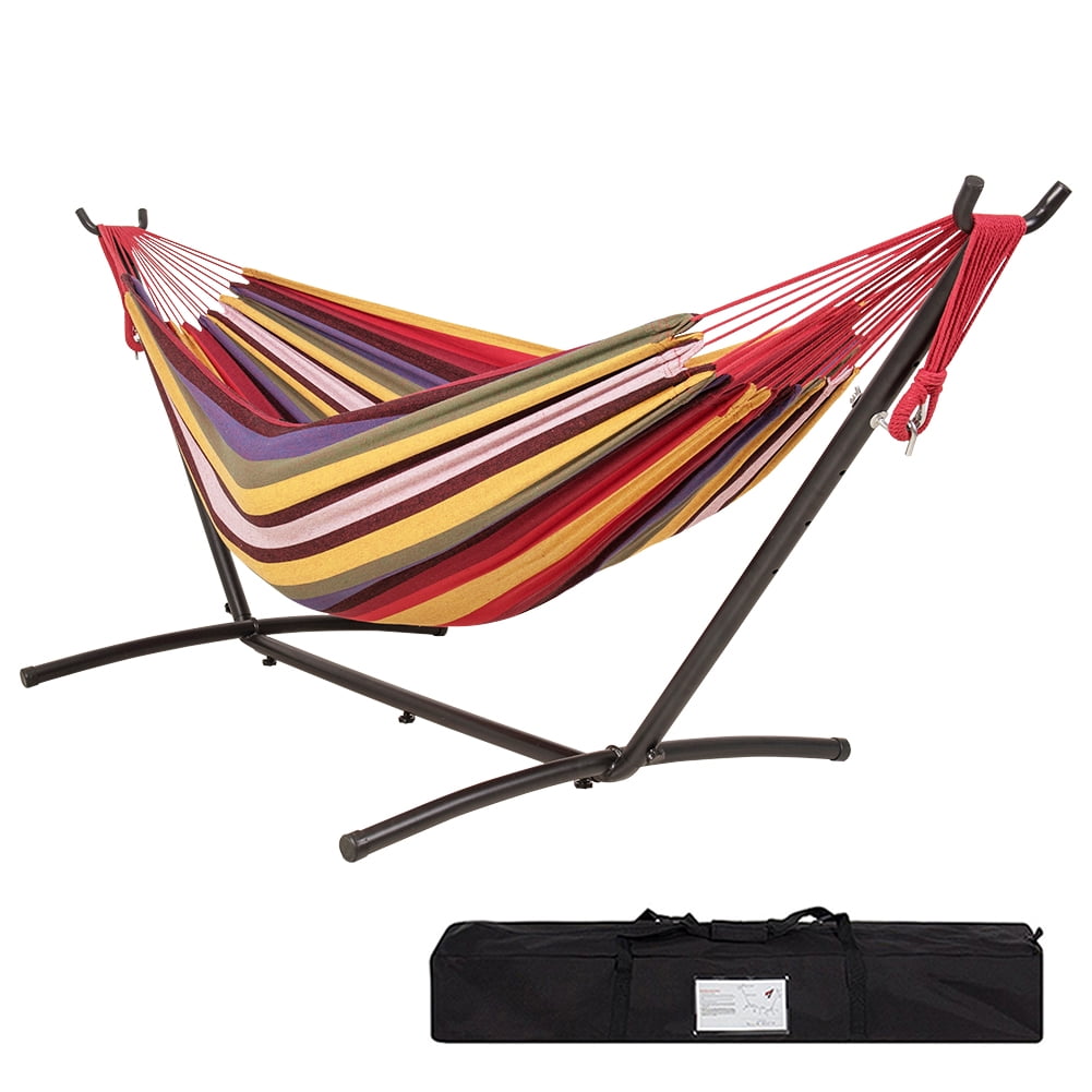 Lazy Daze Hammocks Double Hammock with Space Saving Steel Stand