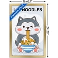 thumbnail image 3 of Kawaii - I Love Noodles Wall Poster, 14.725" x 22.375" Framed, 3 of 6
