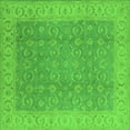 thumbnail image 1 of Ahgly Company Indoor Square Oriental Green Industrial Area Rugs, 7' Square, 1 of 4