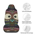 thumbnail image 4 of Wukai Boho Owl Full Set Car Seat Covers with Soft Padding Universal Auto Front Seats Protector and Cushion Mat, 4 of 5