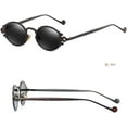 thumbnail image 5 of Small Oval Punk Sunglasses Men Retro Metal Steampunk Sun Glasses Women, 5 of 8