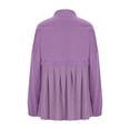 thumbnail image 7 of Patlollav Womens Loose Splicing Collar Button Up Outwear Long Sleeve Casual Jackets, 7 of 7