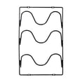 thumbnail image 2 of Tuvgenk 3 Tier Pot Lid Holder Rack Wall Mount Cabinet Door Storage Organizer for Pan Covers Kitchen Space Saving Black, 2 of 6