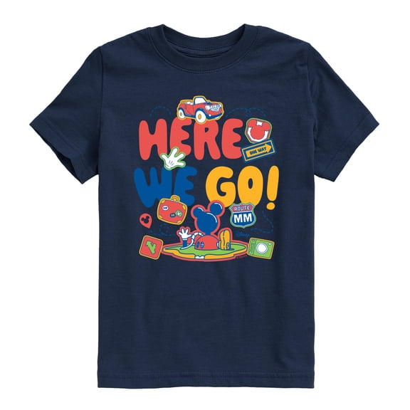 Disney - Here We Go - Youth Boys Short Sleeve Graphic T-Shirt
