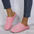 thumbnail image 5 of KANG Cozy Striped Slippers Indoor Outdoor Soft Comfortable Warm Slip On Fuzzy Home Shoes For Ladies, 5 of 9