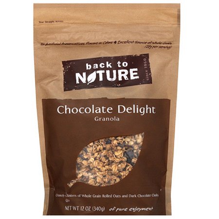 Back To Nature Chocolate Delight Granola Clusters, 12 oz (Pack of 6)