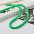 thumbnail image 5 of U8MO 17.7" Handmade Polymer Clay Beads Disc Heishi Beads Loose Spacer Crafting 6x1mm-Lime, 5 of 8