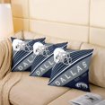 thumbnail image 4 of Set of 2 Sports Throw Pillow Covers 16x16 Inch, Football Pillow Covers for Boys Men, Navy Blue Rugby Cushion Covers, American Football Reversible Decorative Square Pillow Cases, 4 of 5