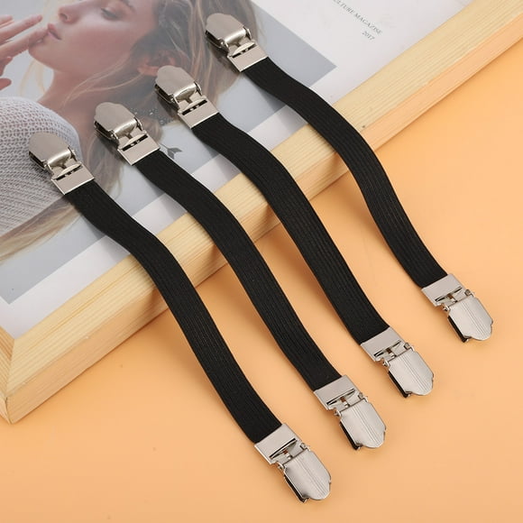 Sheet Straps, Mattress Sheet Straps Sheet Clips, Crisscross For Fitted Sheet Bedroom Black