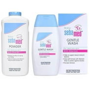 SebaMed Baby Powder, 200g & Baby Wash Extra Soft, 200ml Combo