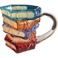 thumbnail image 2 of Solymall Bookhaven Mug - 3D Painted Book Stack Design - 11oz Novelty Coffee Mug For Hot & Cold Drinks 2 of 6