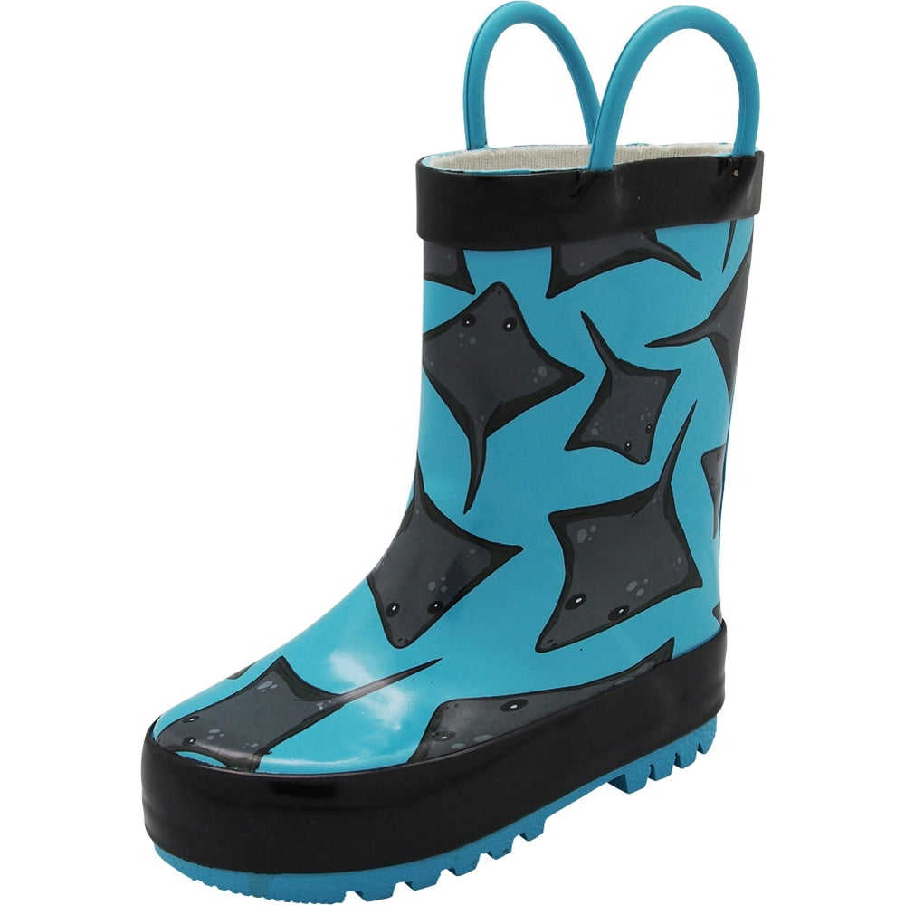 NORTY - Norty Waterproof Rubber Rain Boots for Kids - Boys & Girls ...