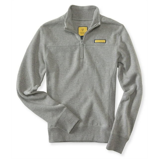Sudadera de forro polar Aeropostale 1/4 para mujer gris grande