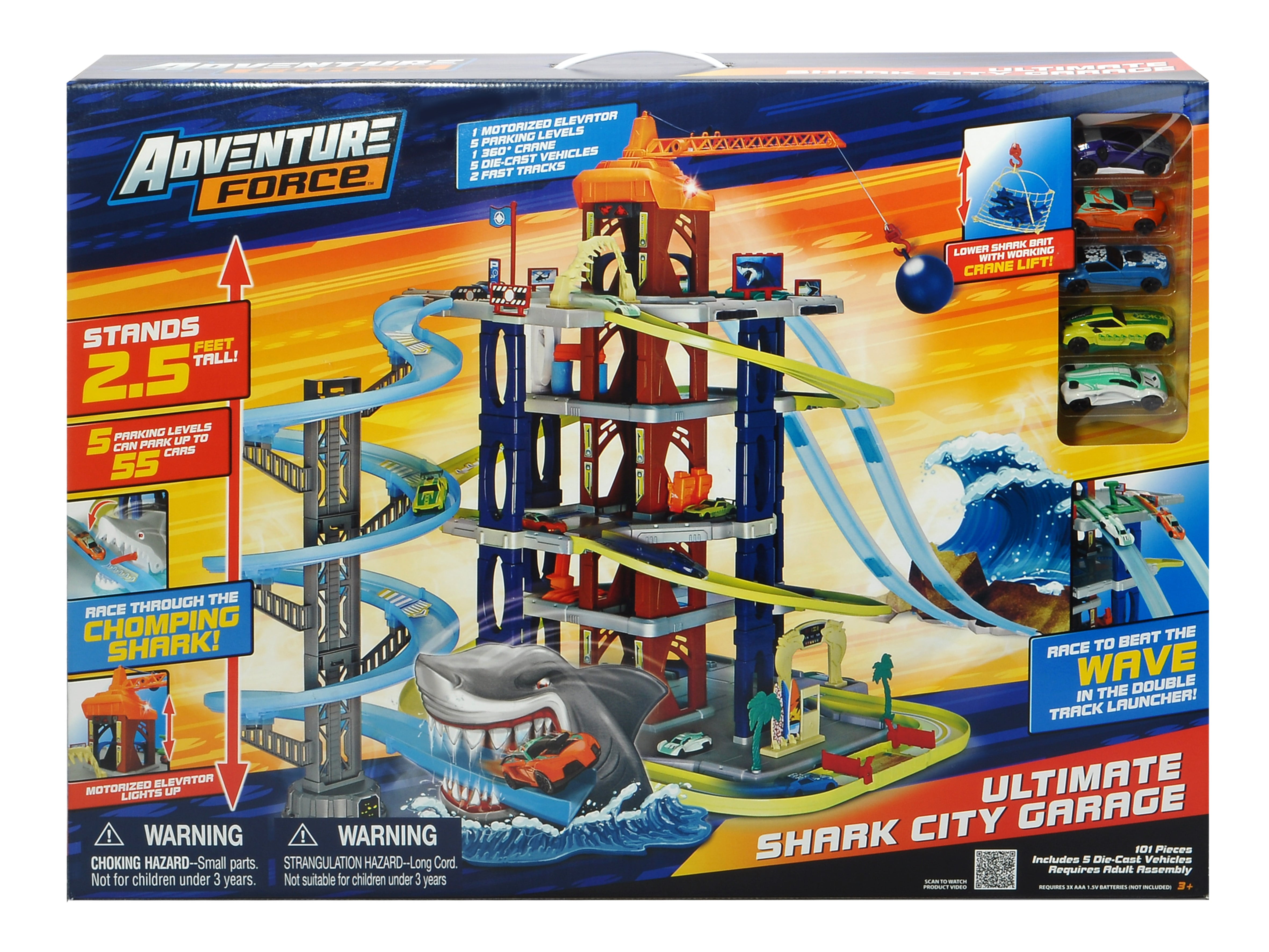Kids Adventure Force Ultimate Dino City Garage Dinosaur Play Set Toy Boy New 